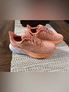 HOKA Women's Peach/Coral Running Shoes